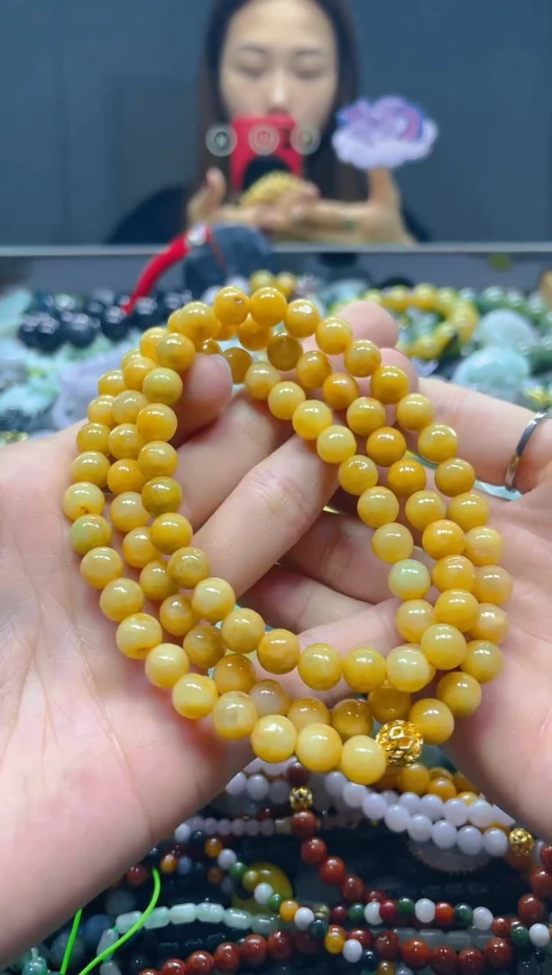 颈饰未镶嵌翡翠8MM/H/翡翠A货，一件也是批发价