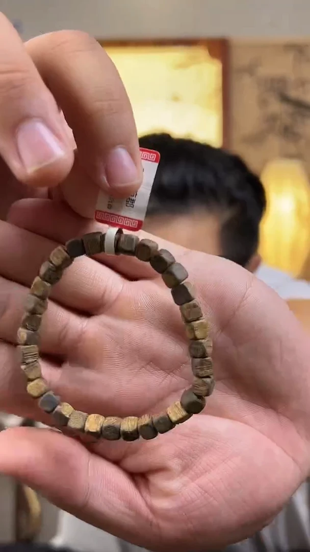 沉香手串方糖单圈手圈