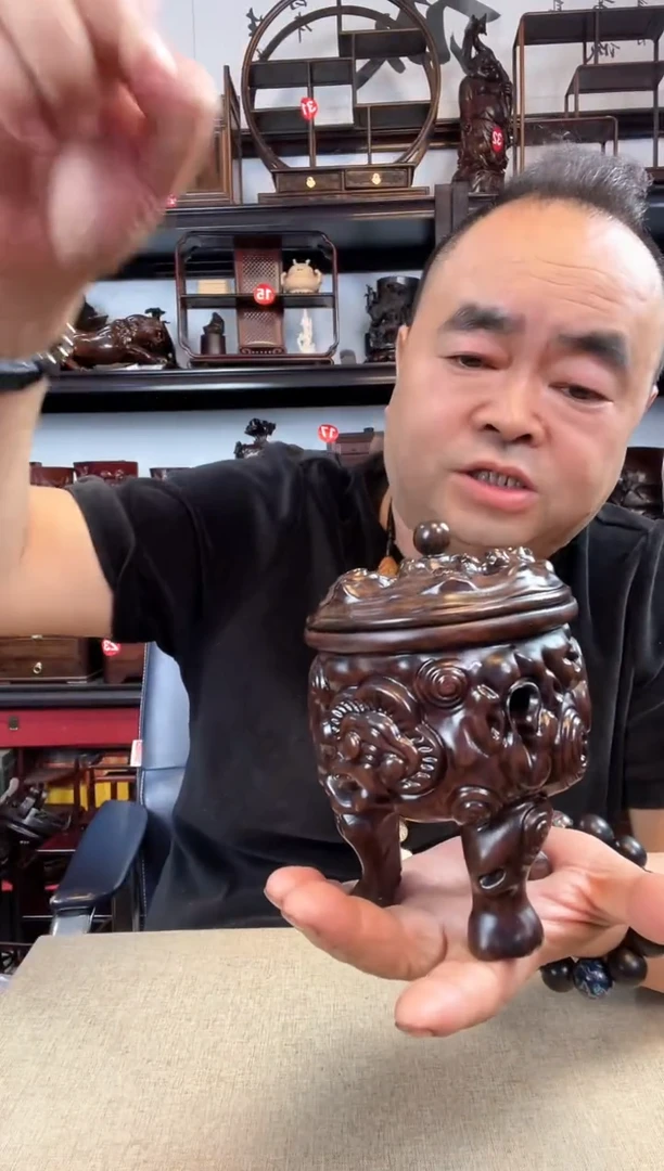 木老李红木工艺品688瑕疵