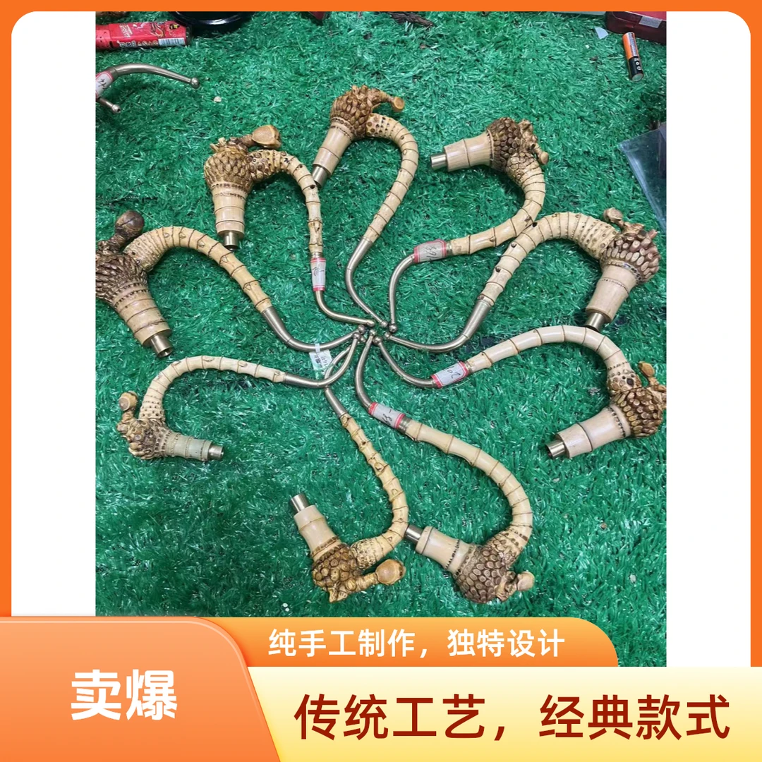 贵州传统竹根烟斗一物一拍