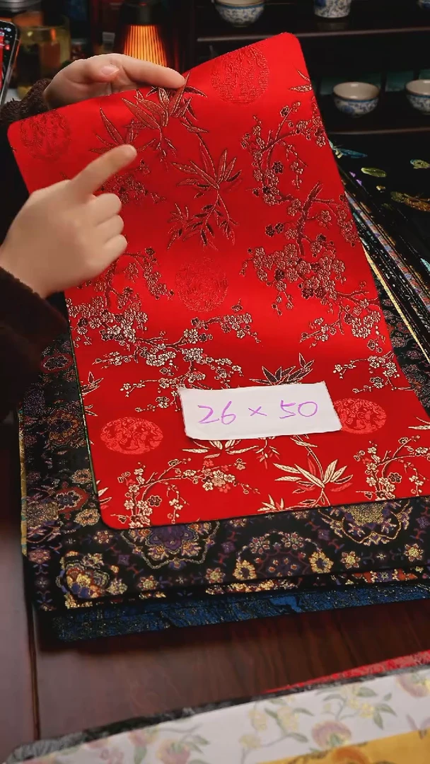 【花好月圆单面】中国风干泡织锦茶席26*50