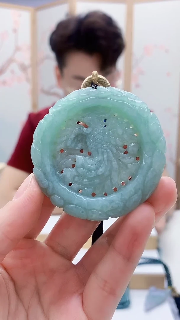 未镶嵌定制翡翠5140lr-毛货挂件189