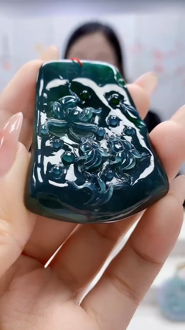 未镶嵌定制翡翠4852ty-毛货挂件4