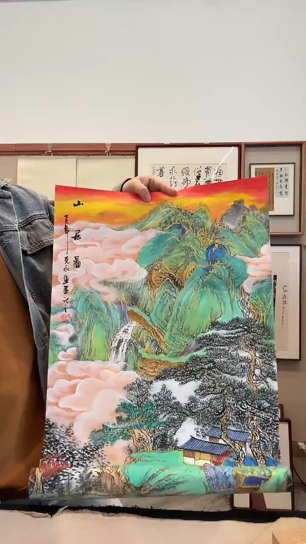国画j陈老师国画作品一件