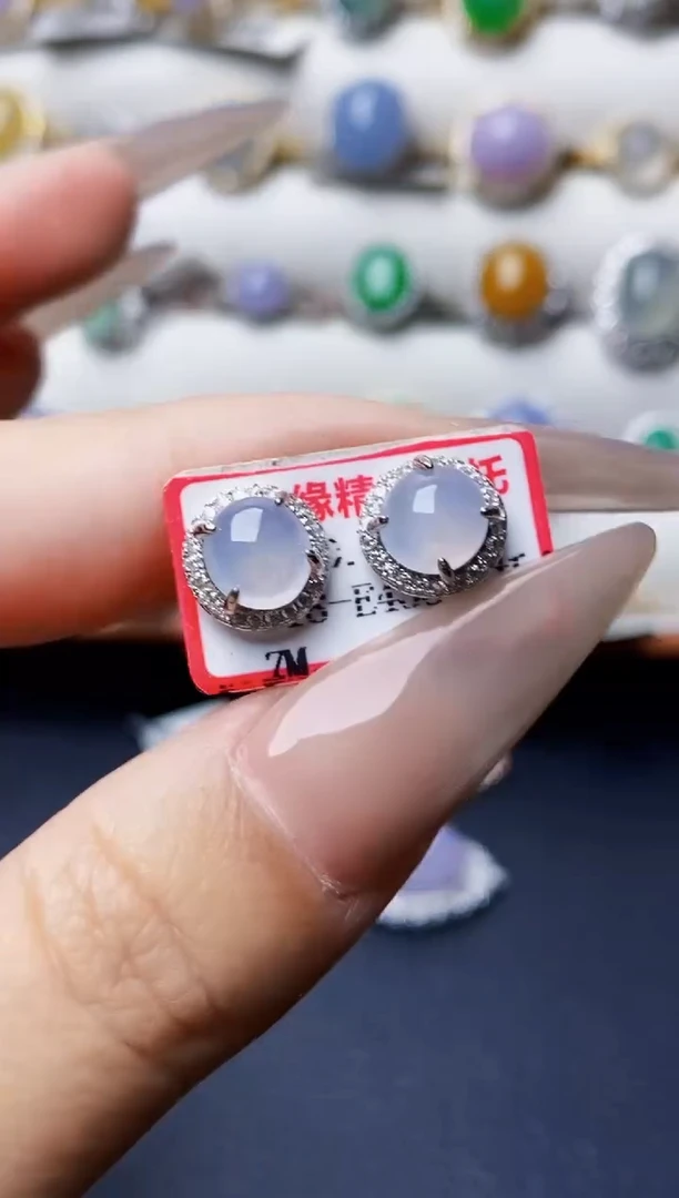 银S925镶嵌戒指翡翠7512