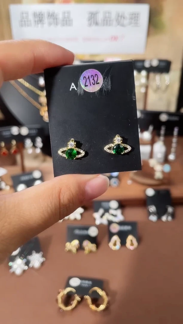 合金925银锆石豆2132