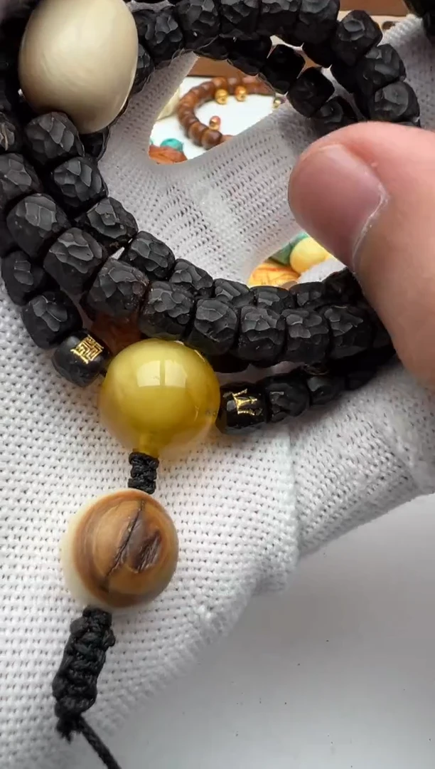 【闪购商品】椰蒂手串18K金镶嵌椰蒂长串