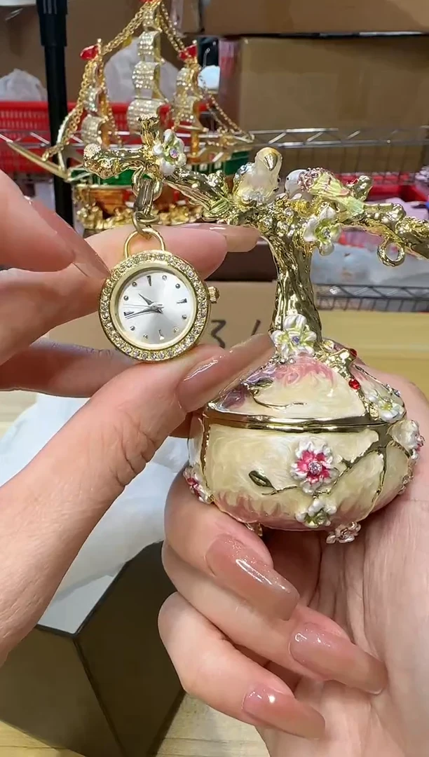 【闪购商品】茶宠珐琅首饰盒摆件AD101