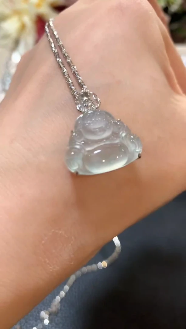 吊坠(不含链)18K金镶嵌翡翠z63