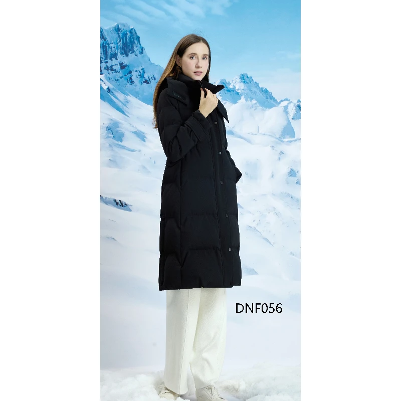 【航睿服饰】2024年新品长款修身保暖鹅绒服DNF056