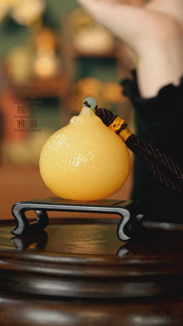 玉《大吉大利大柑橘》摆件