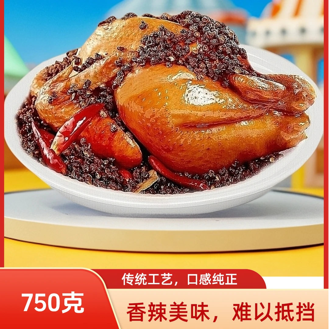 【大只750克】椒麻麻辣鸡熟食麻辣鲜香美味即食