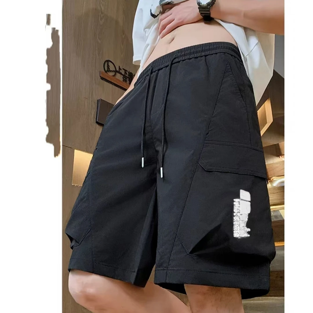 【66134-灰绿色】青少年夏季工装五分裤