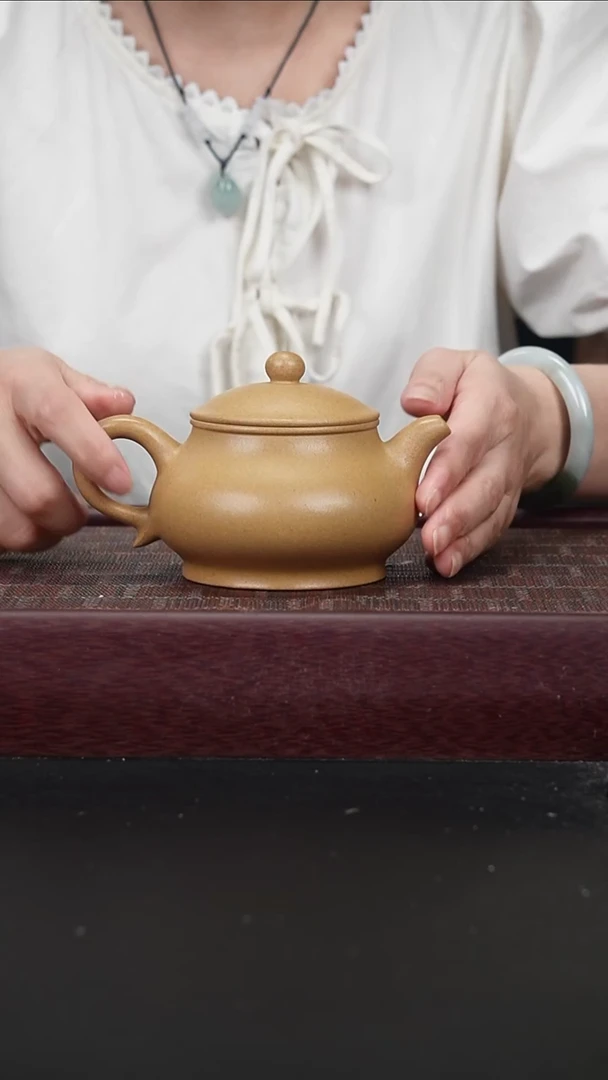 茶壶紫砂lzy黄金段 潘壶260cc