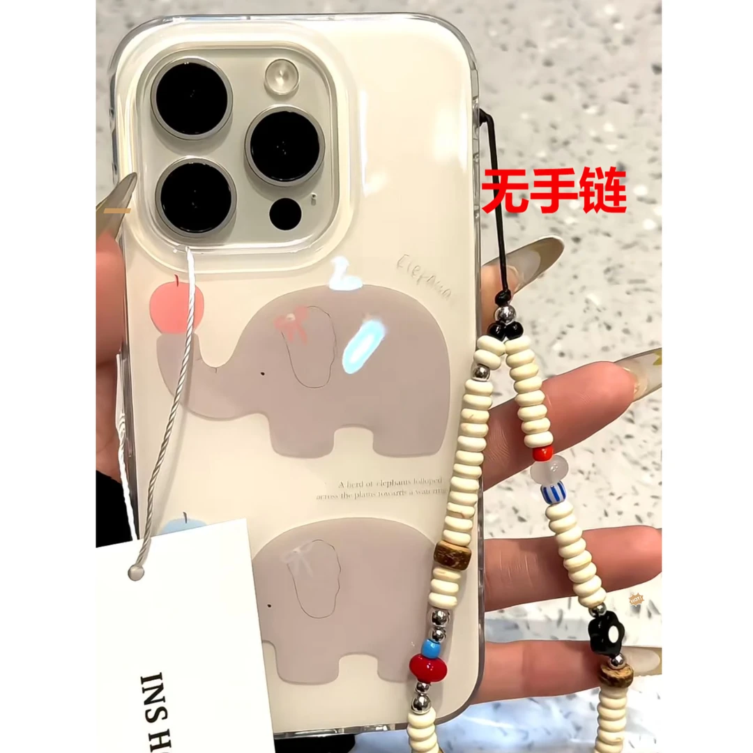 ins风小象适用苹果16小米15promax华为mate70iphone14手机壳IMD