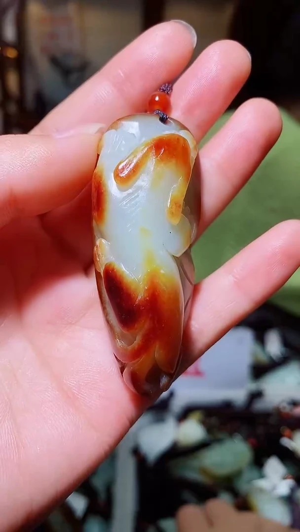 和田玉未镶嵌挂件1