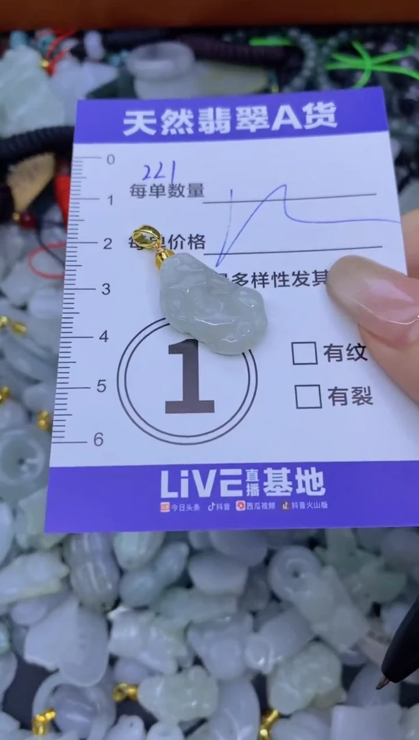 颈饰未镶嵌翡翠天然翡翠A货批量多样性发一件
