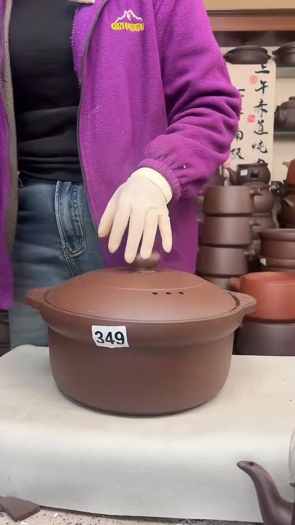 宜兴紫砂微瑕5升锅349