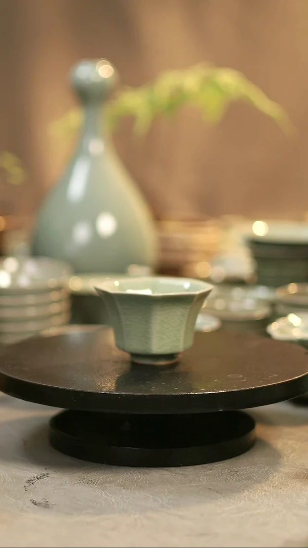 杯子瓷原产地原矿釉八方杯