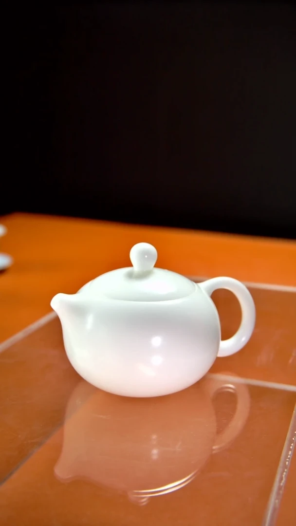 其他陶瓷《言泥陶瓷》冰种羊脂玉手工素烧系列  西施壶