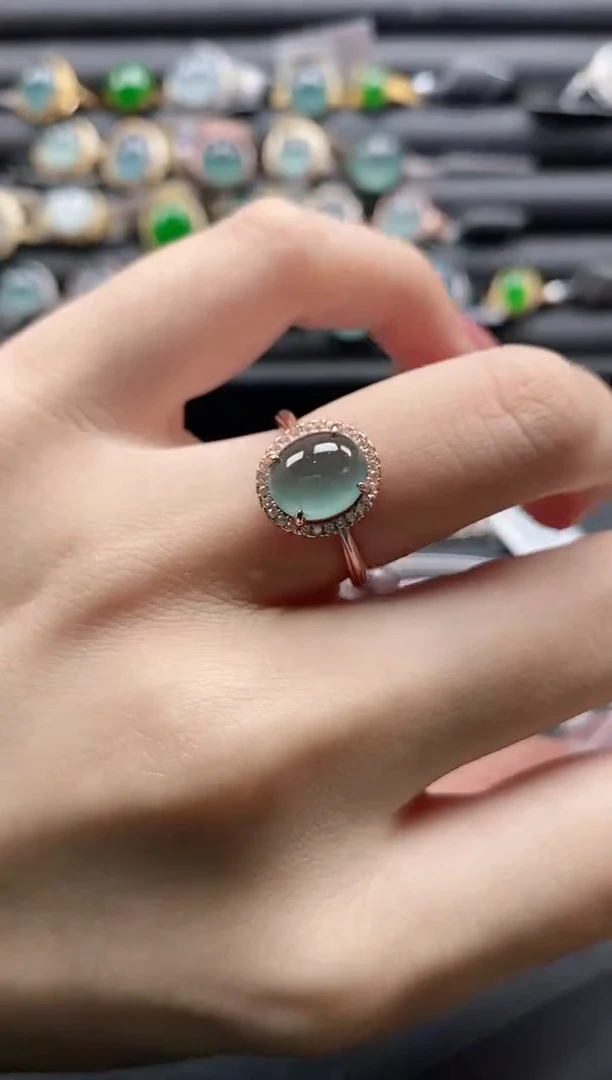 【闪购商品】翡翠戒指银S925镶嵌1111