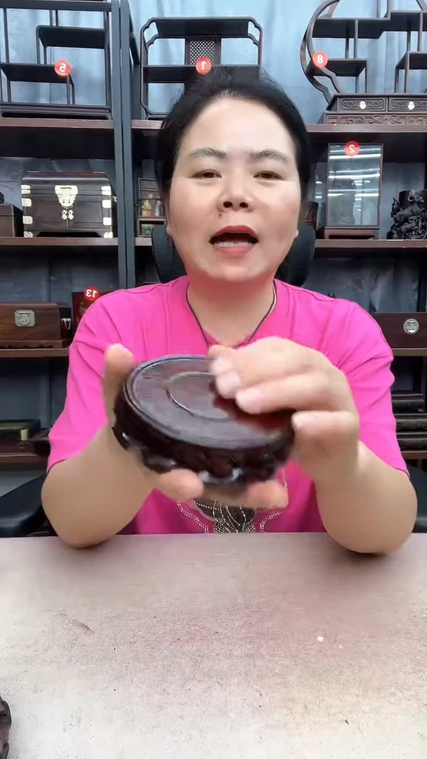鸡翅木类端景台小李子红木工艺品