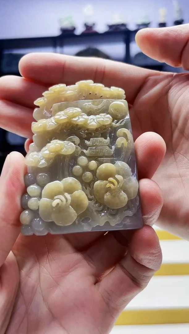 定制翡翠未镶嵌毛货07130075