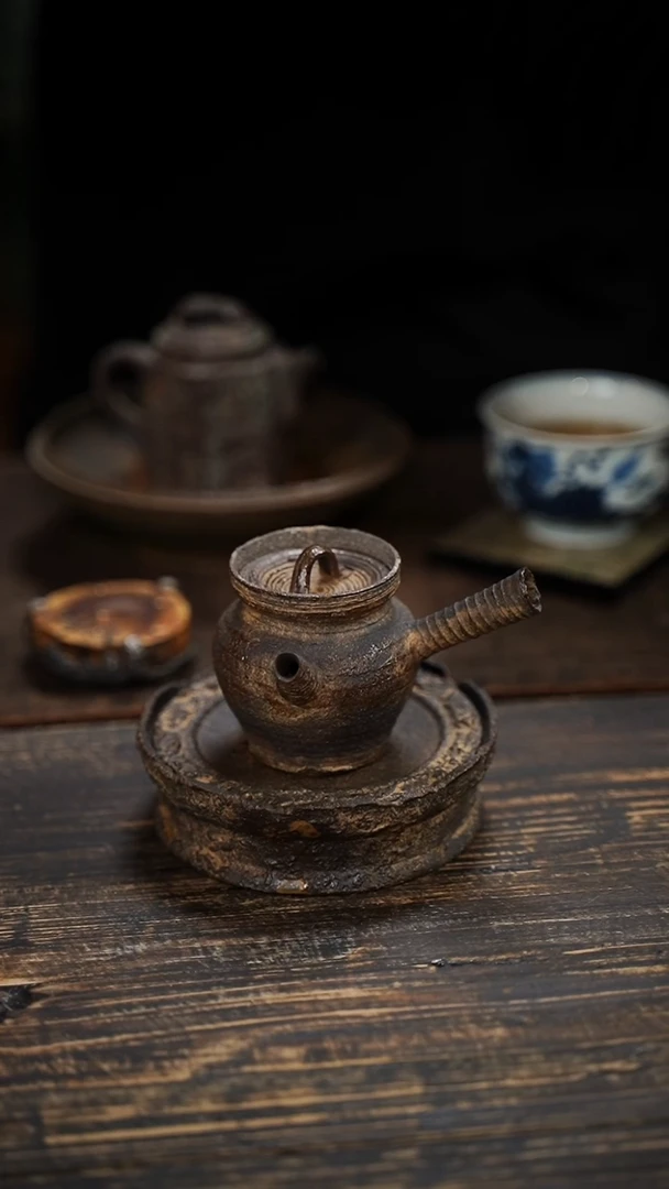 全手工制作 南蛮 侧把壶  100cc