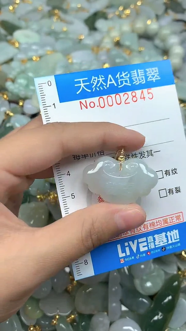 颈饰未镶嵌翡翠净货挂件-2845