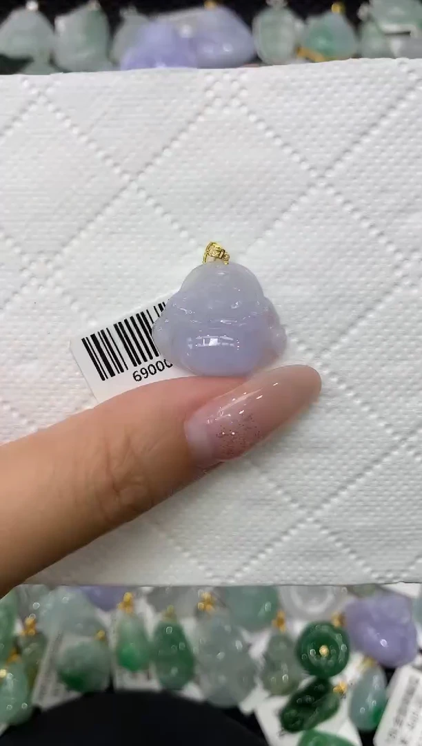 颈饰18K金镶嵌翡翠1111111111