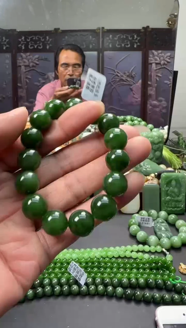 未镶嵌和田玉珠宝奇石手串