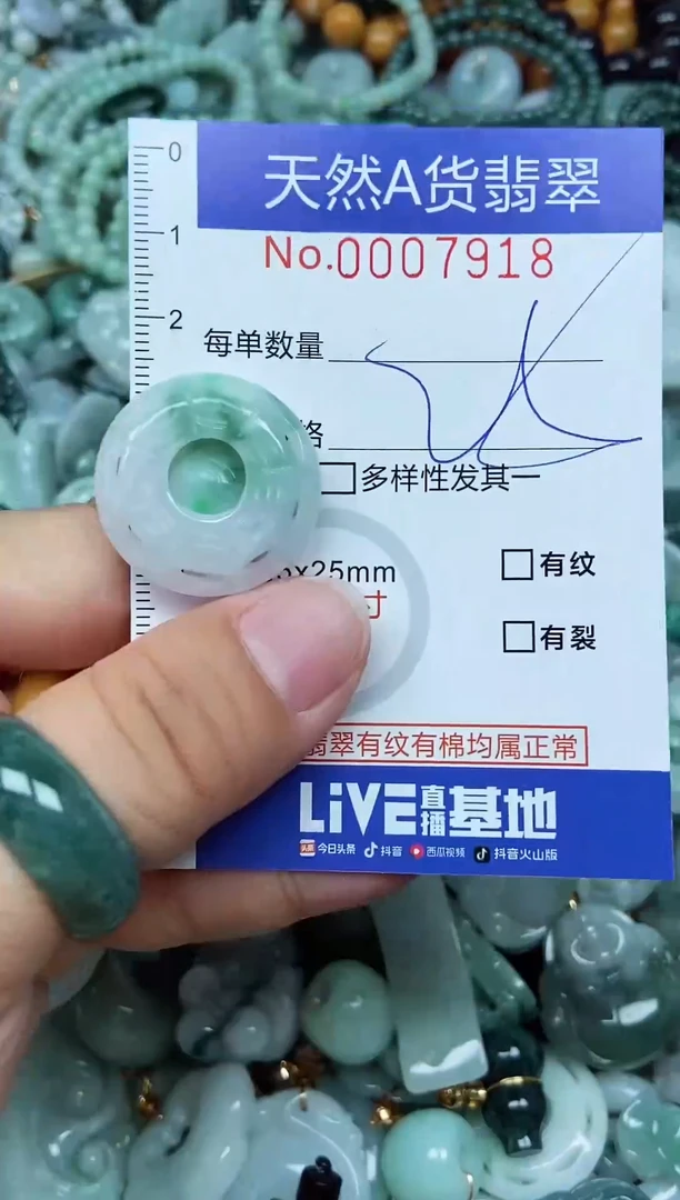 翡翠未镶嵌吊坠(不含链)翡翠