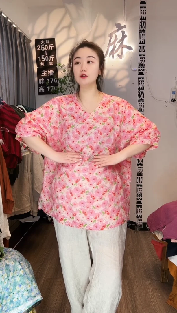 亚麻汉麻苎麻大码女装。