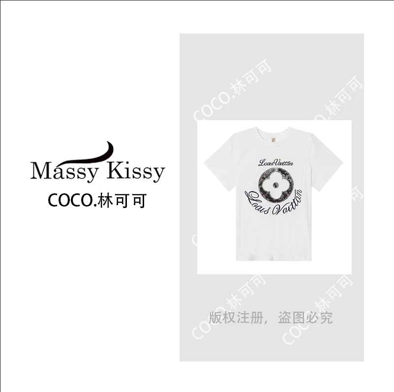 【COCO林可可】A79107新款洋气百搭短袖