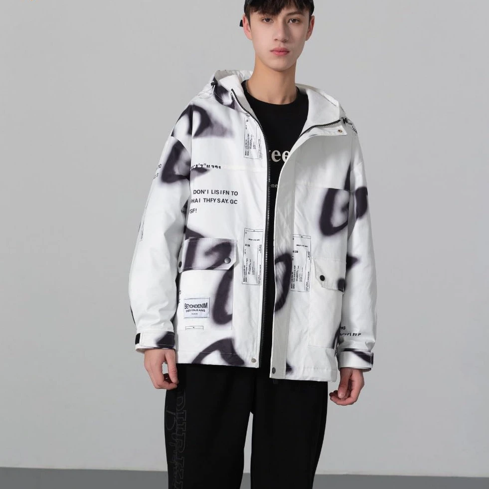 51980高端专享老林家天花板冬季夹棉外套白色