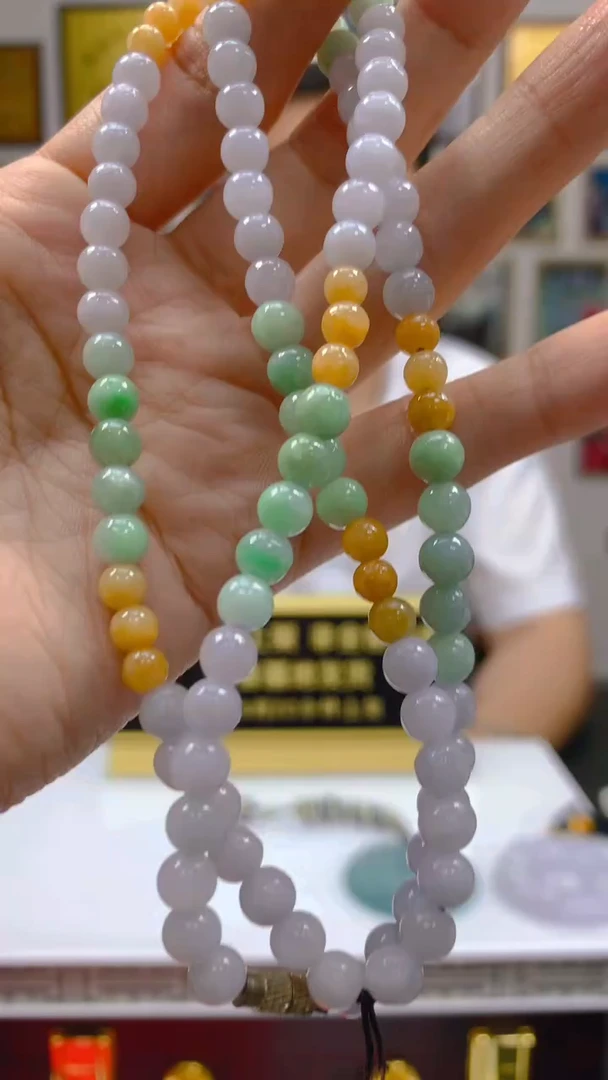 定制翡翠未镶嵌毛货闪购链接XDS023带珠链