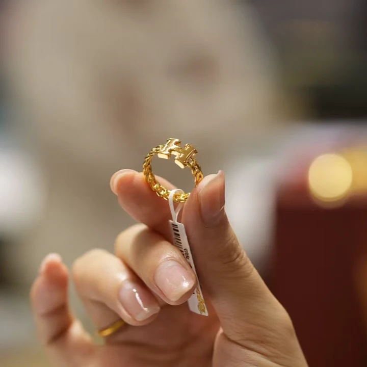 【澄澄专属】足金999H戒指 经典时尚百搭 16号圈口 1.48