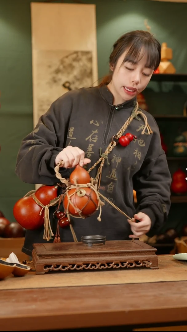 1/9号精品天然大漆酒葫芦一物一拍~500ml