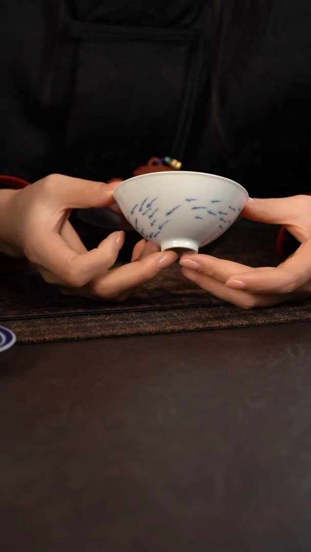【闪购商品】杯HLX陶瓷鱼杯手工-816号