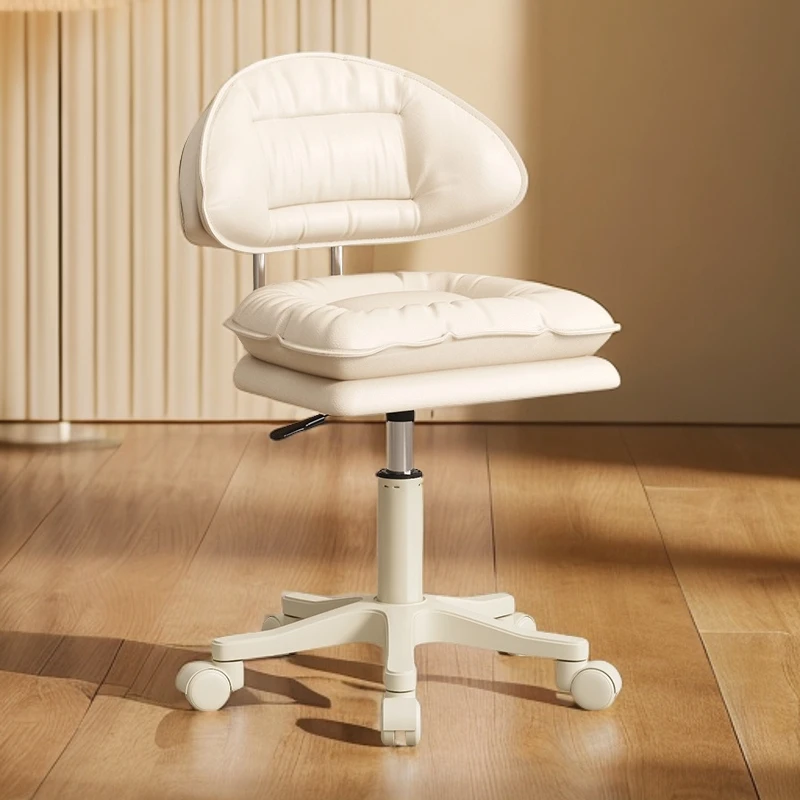 美容吧台化妆专用凳子前台办公椅电脑椅美容椅升降靠背旋转学习椅