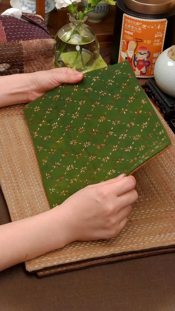 Cici手作刺子绣茶席-668