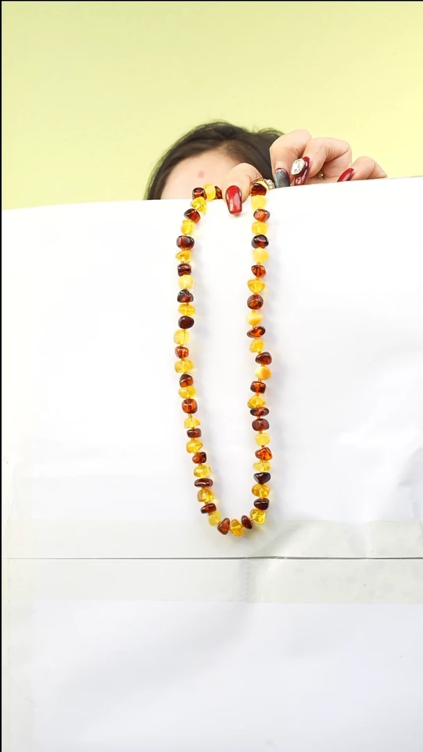【闪购商品】琥珀颈饰未镶嵌多样性发一