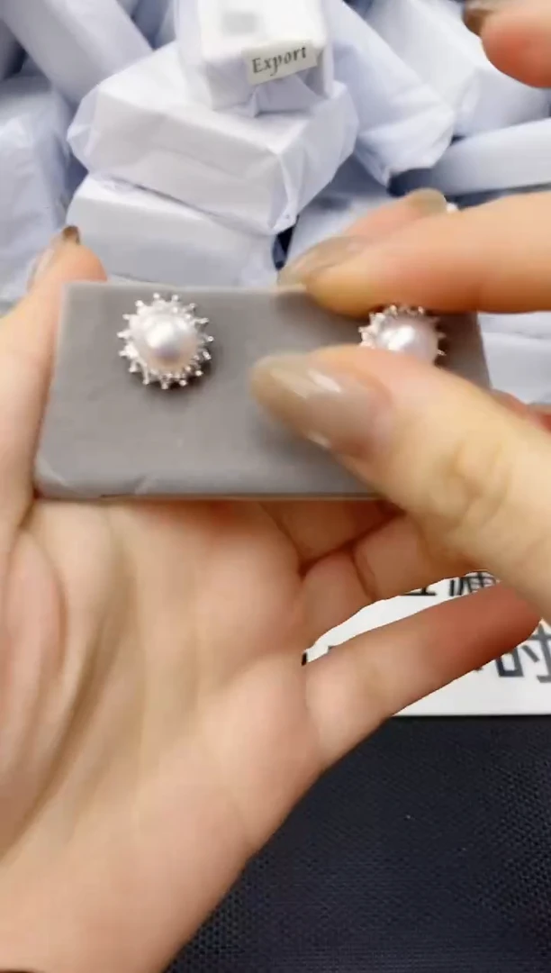 未镶嵌耳饰淡水珍珠ED1073