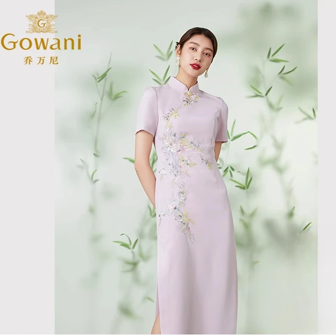 Gowani乔万尼2025年商场同款新中式旗袍连衣裙国风EM1E126102