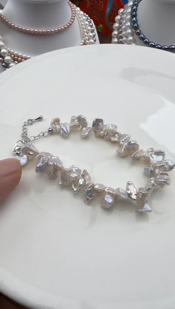 淡水珍珠未镶嵌颈饰1