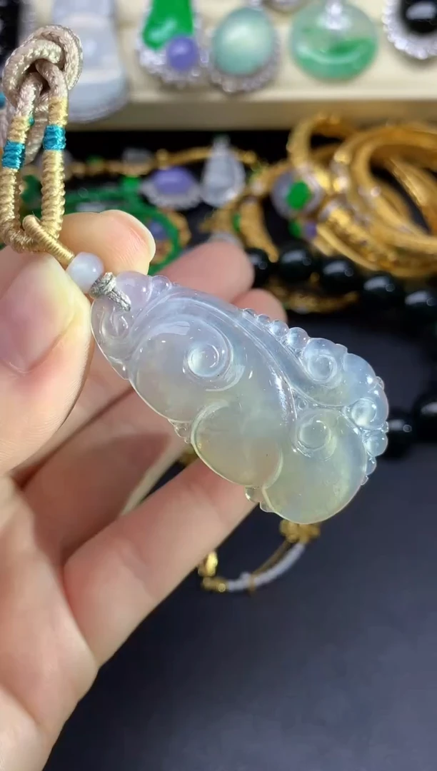 颈饰未镶嵌翡翠198-雪姐翡翠天天见