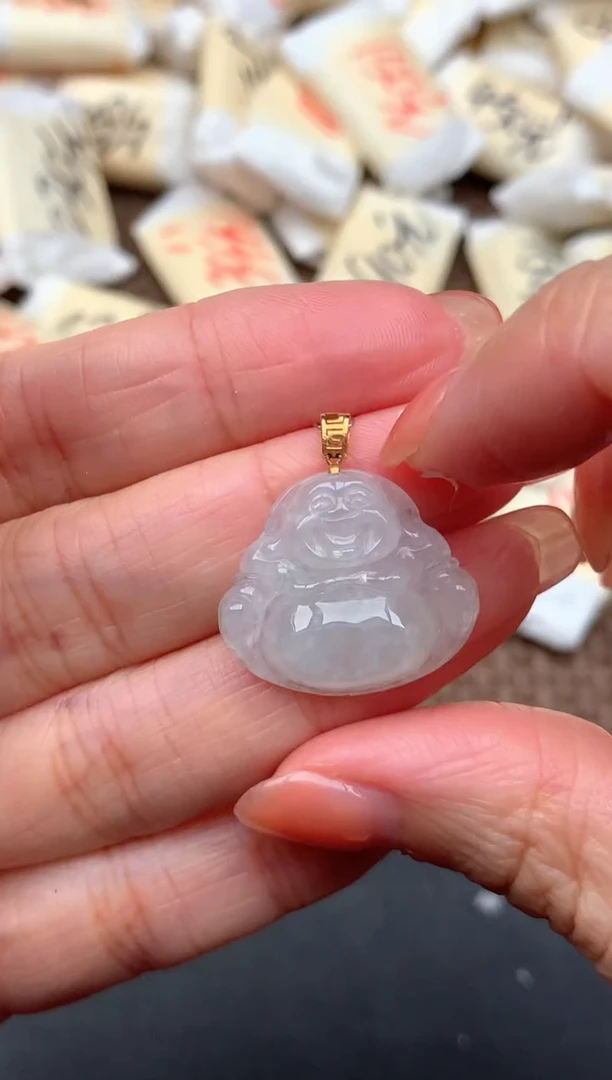 18K金镶嵌挂件翡翠—福利