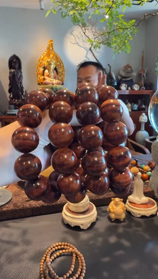 黄花梨/降香黄檀手串/手链海南黄花梨手串（花纹随机）