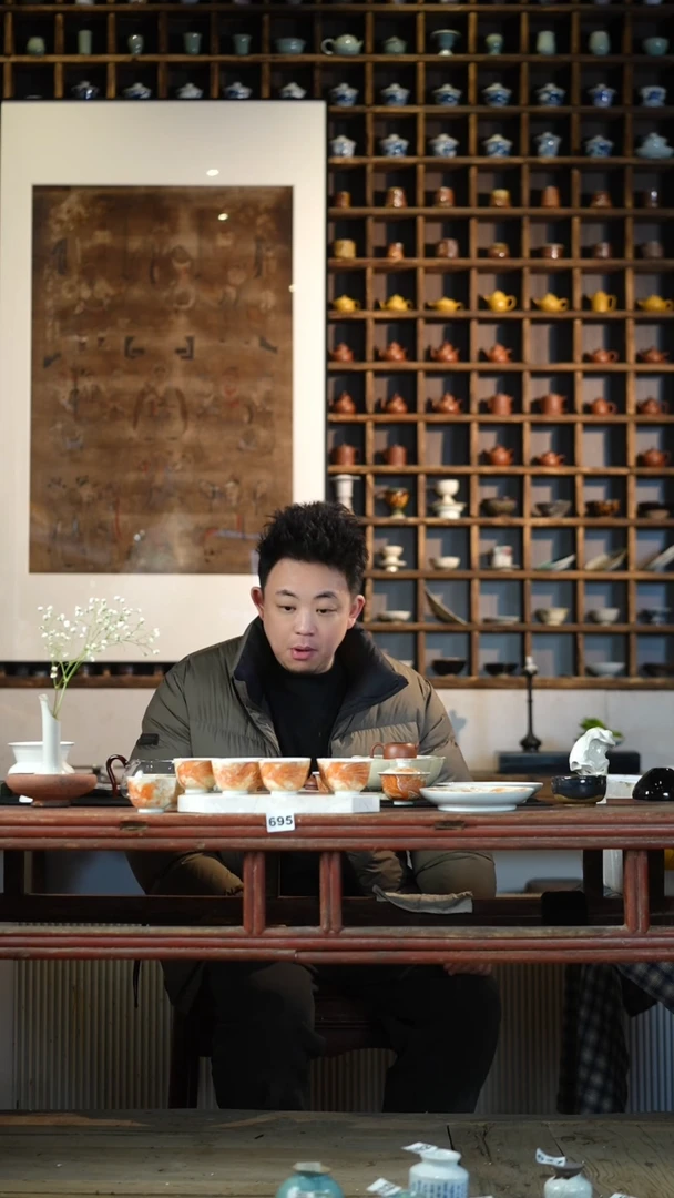 【闪购商品】瓷片695/14件矾红龙凤套组