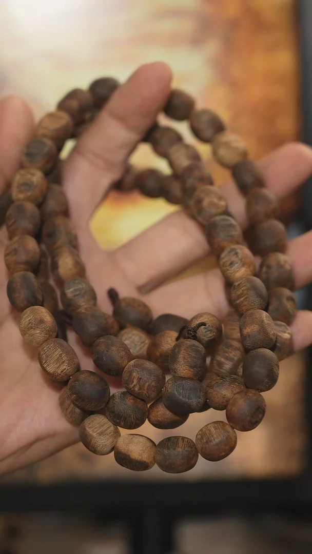 手串沉香海南绿奇楠60克瘤疤长串